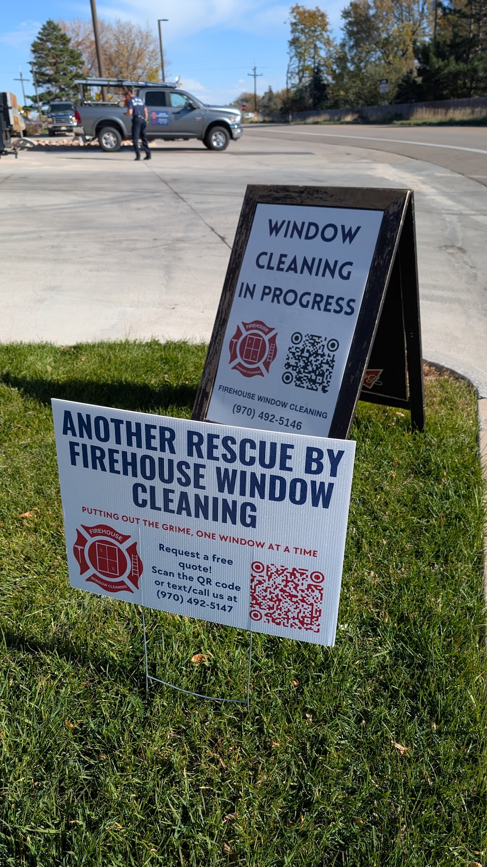 Window Cleaning in progress in Fort Collins